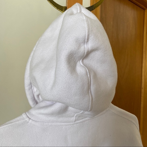 Champion Reverse Weave Red White & Blue Cropped Hoodie - Picture 6 of 6